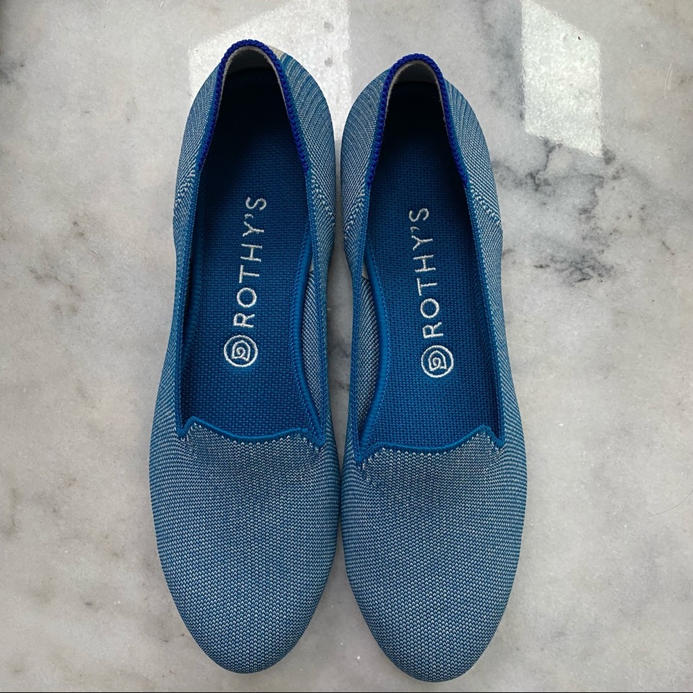 NEW! Rothy’s The Loafer Indigo Cloud, Size 10